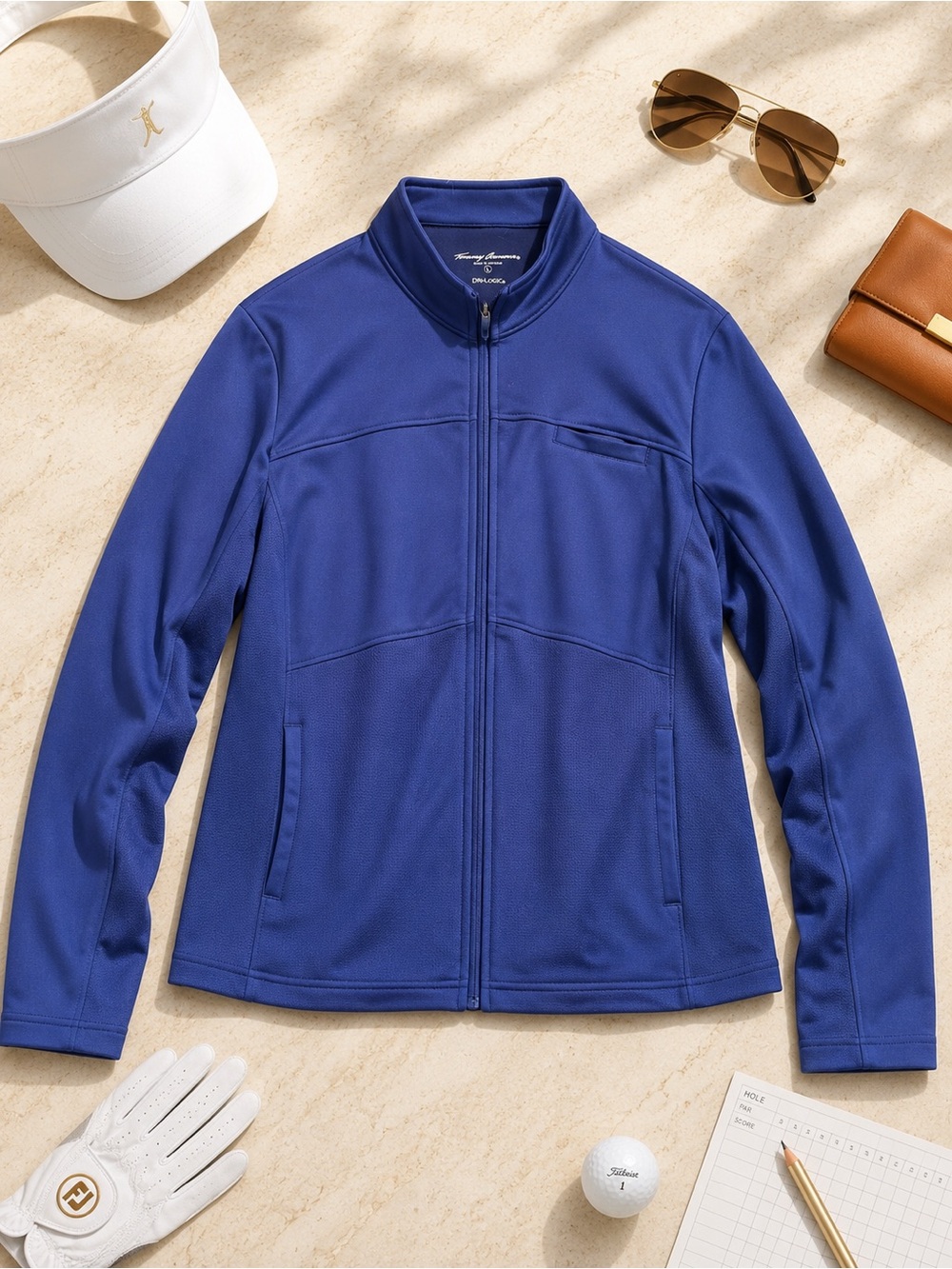 Tommy Armour Dri-Logic Navy Full Zip Golf Jacket Women L